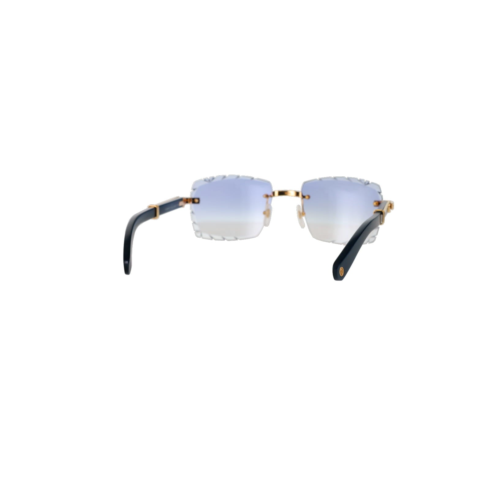 Cartier Custom Première Blue Wood Sunglasses by MEG
