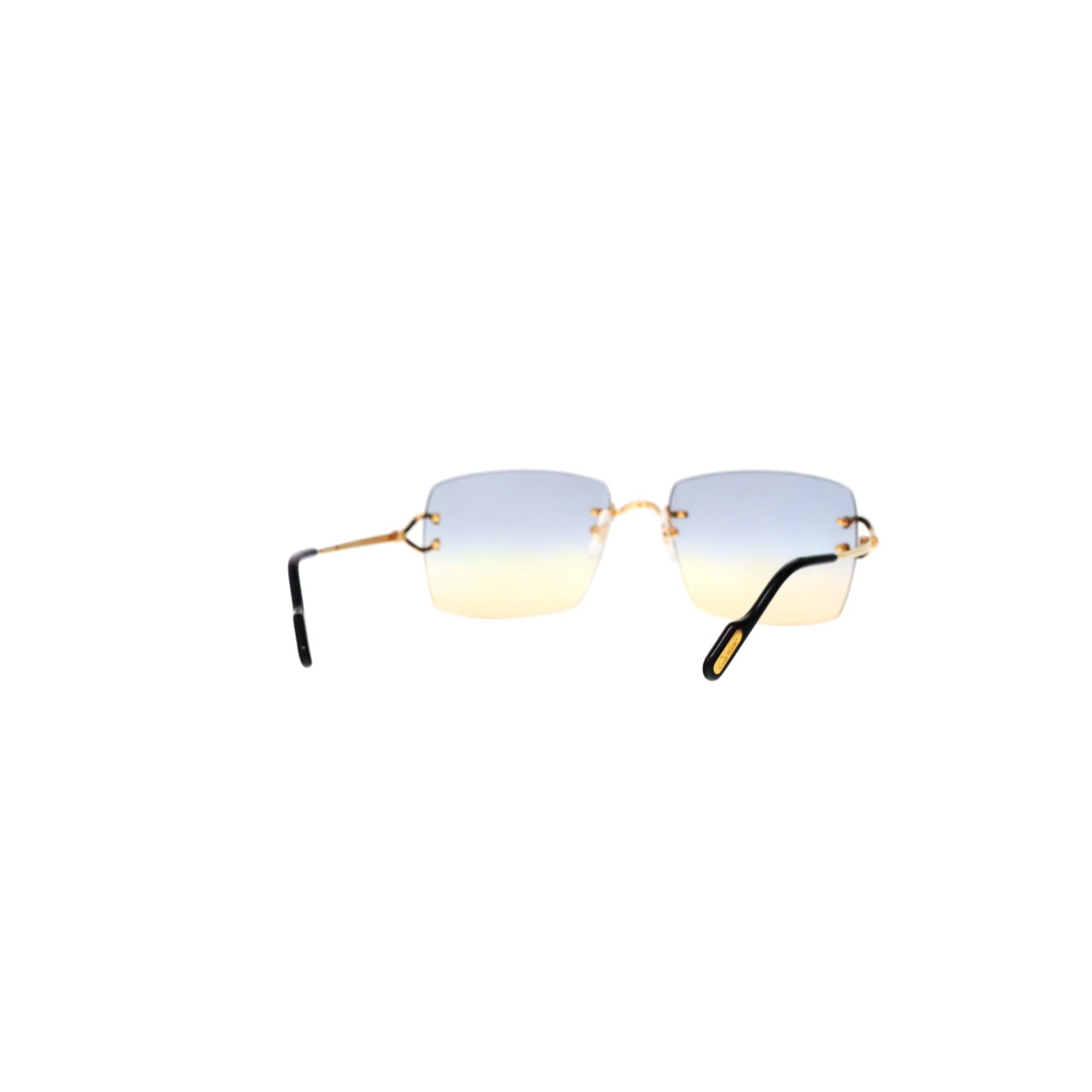 Cartier Custom Double C Godron Gold Mykonos Sunglasses by MEG