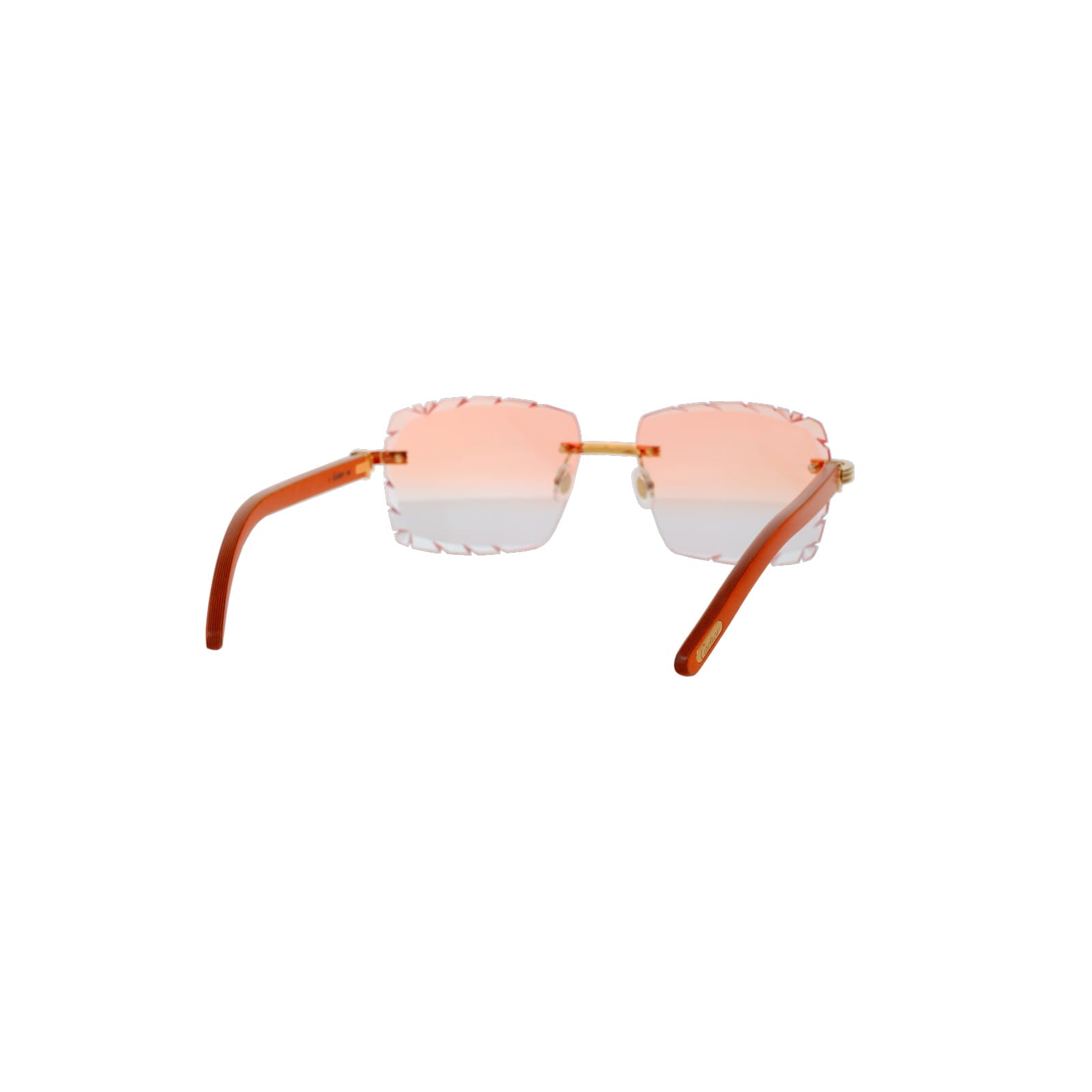Cartier Custom Première C Horn and Wood Sunglasses by MEG