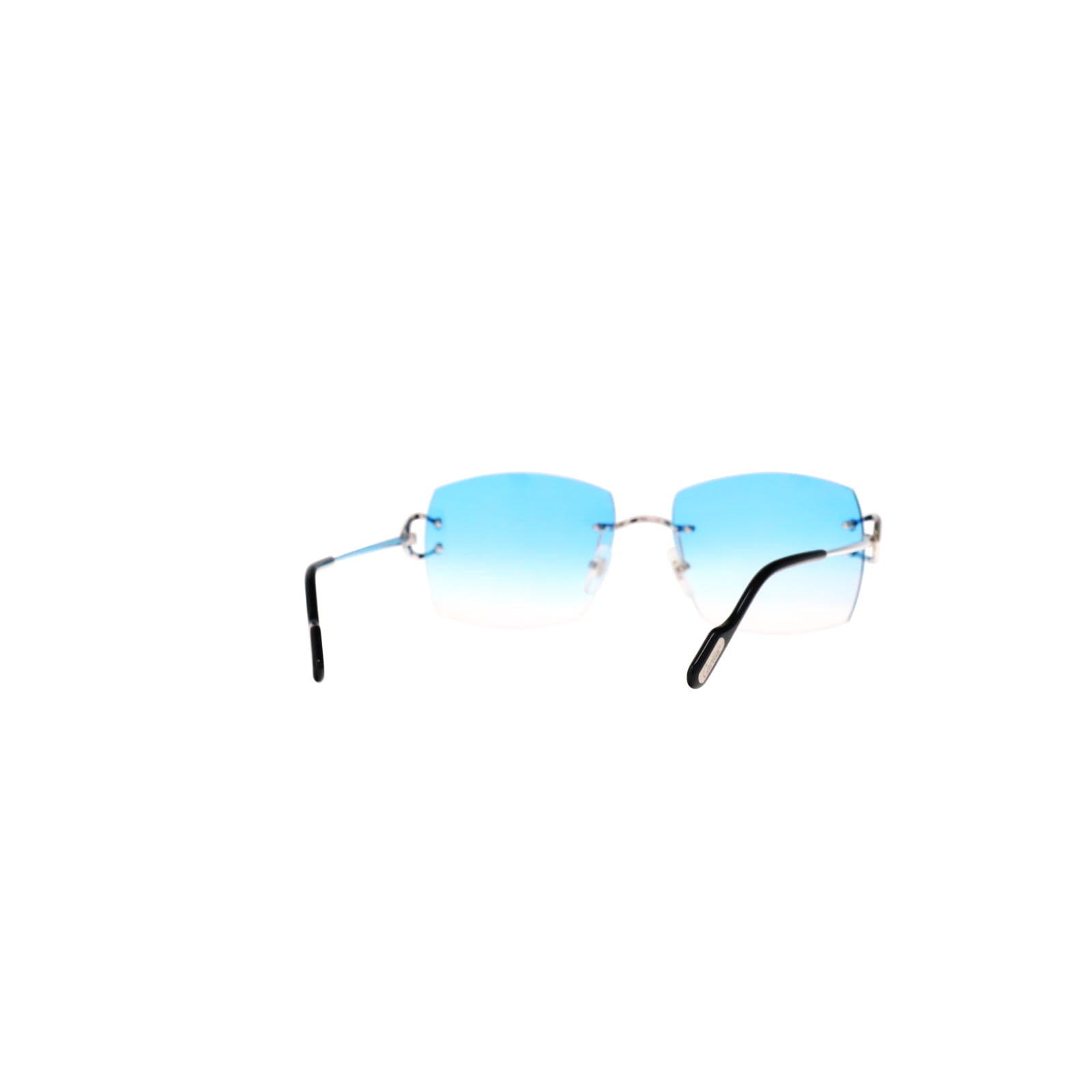 Cartier Custom Vintage Double C Mykonos Platinum Sunglasses by MEG