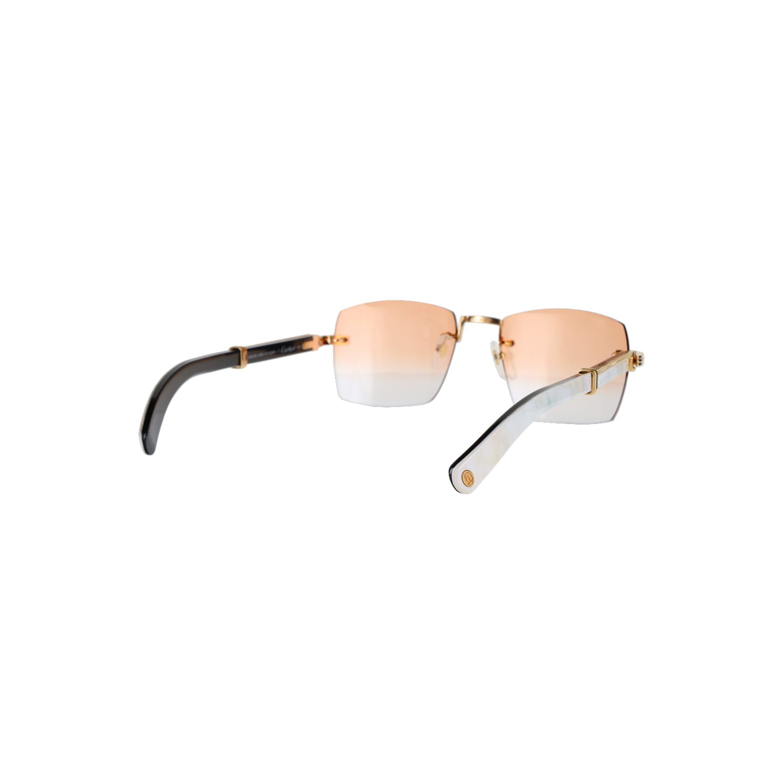 Cartier Custom Première de Cartier White Sunglasses by MEG