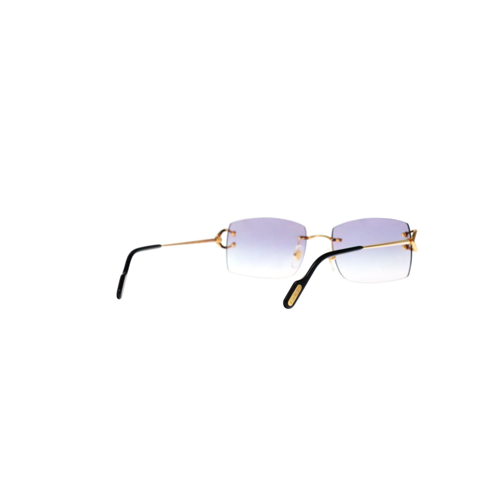 Cartier Custom Vintage Double C Brooklyn Sunglasses Gold by MEG