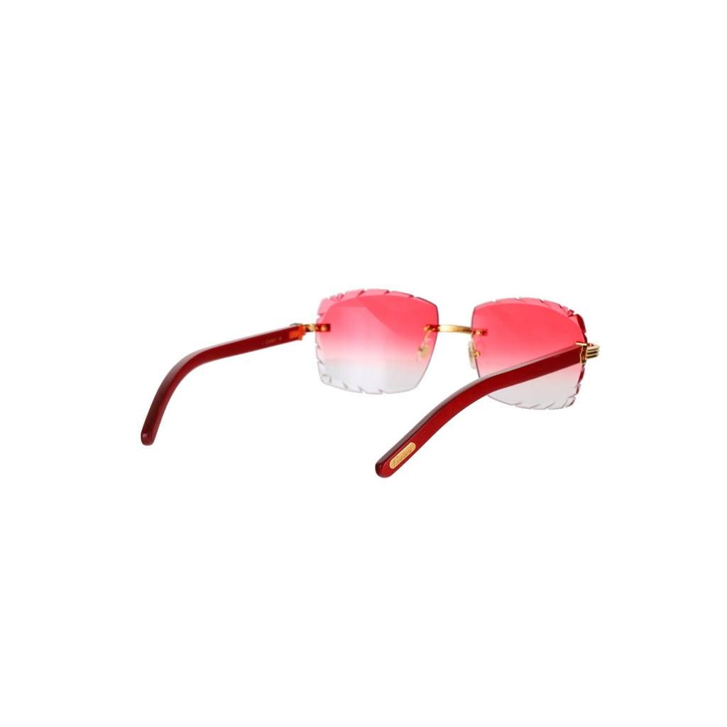 Cartier Custom Première C Horn and Wood Sunglasses by MEG