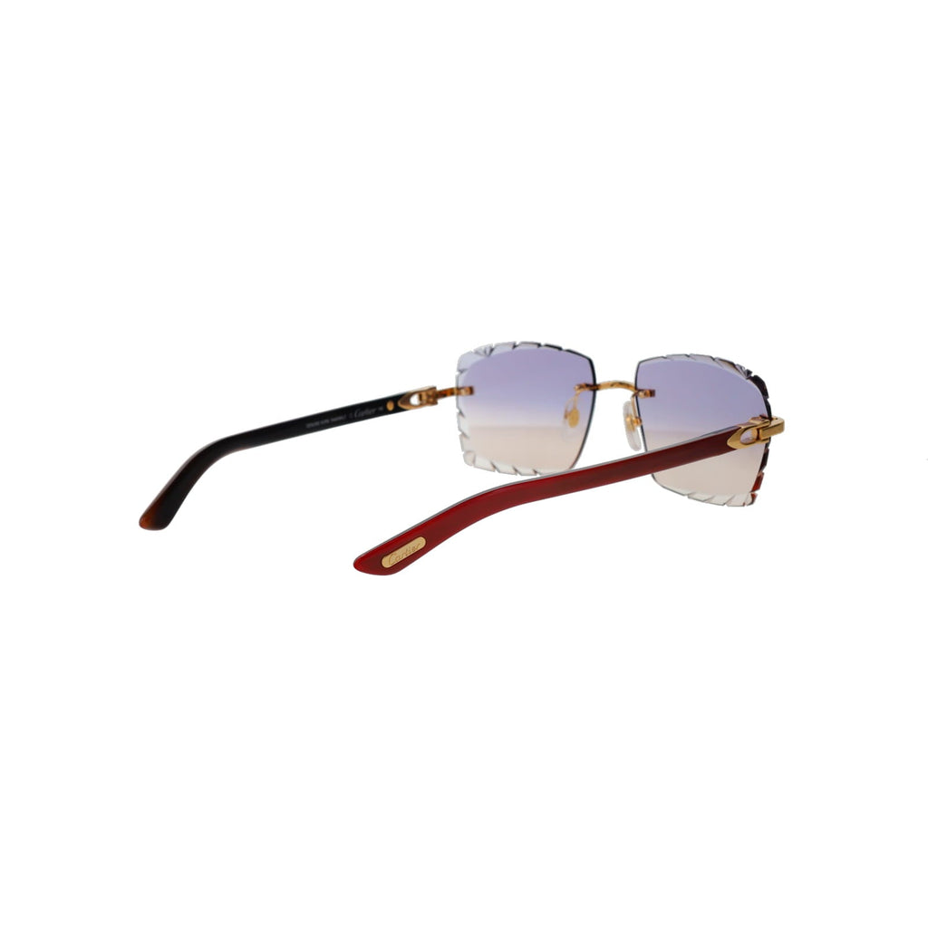 Cartier Custom C Décor Red Buffalo Horn Sunglasses by MEG