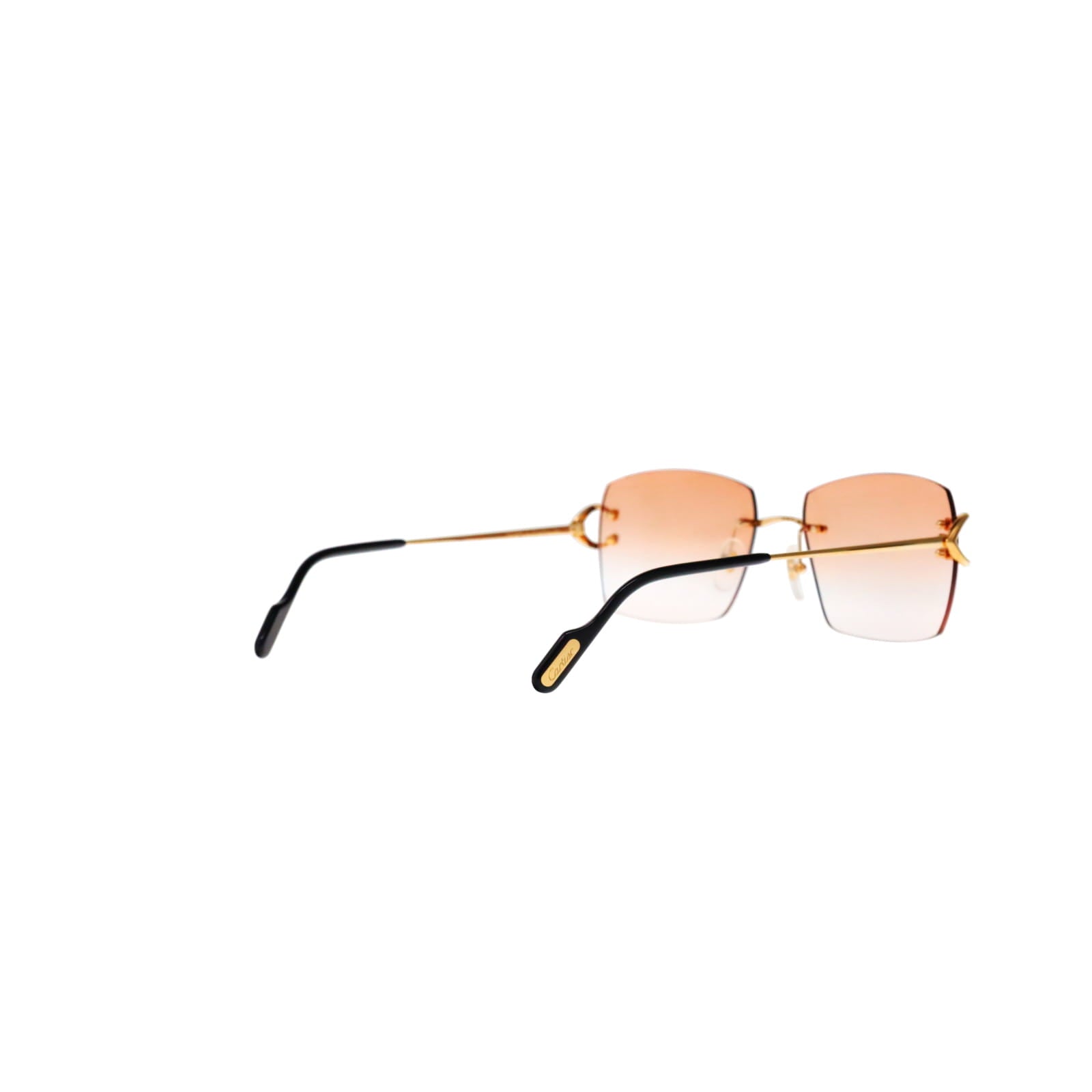 Cartier Custom Vintage Double C Mykonos Sunglasses Gold by MEG