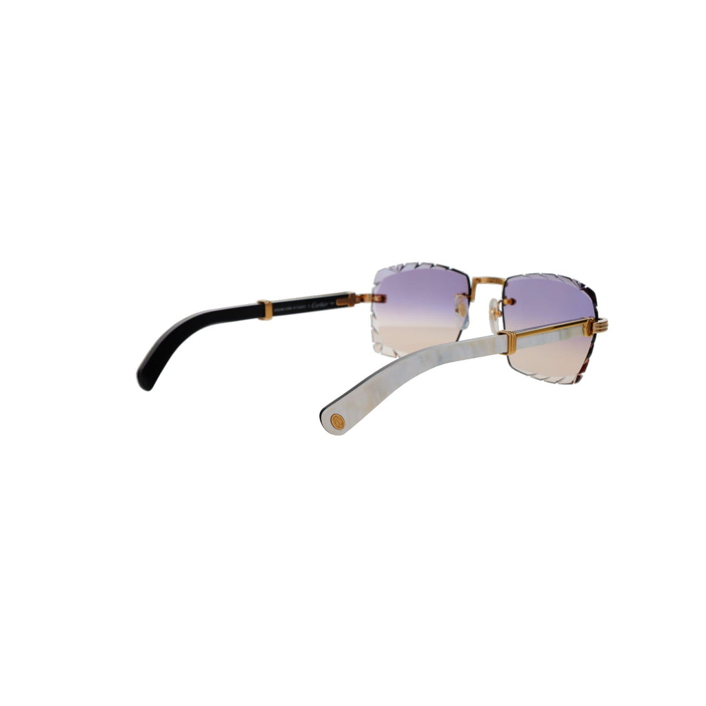 Cartier Custom Première de Cartier White Sunglasses by MEG