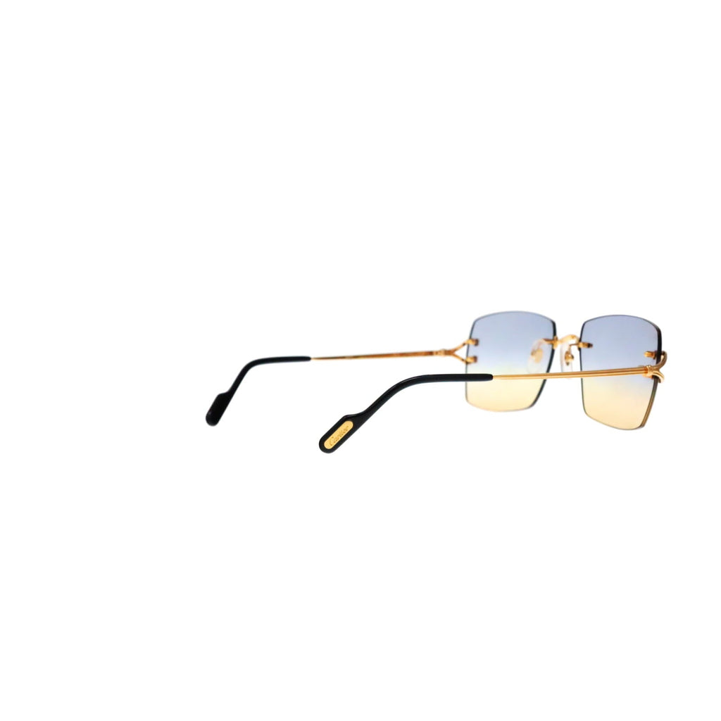 Cartier Custom Double C Godron Gold Mykonos Sunglasses by MEG