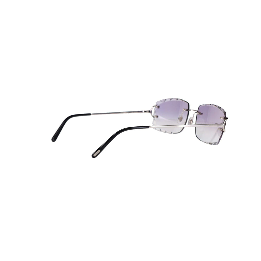Cartier Custom Double C Diamond Cut Brooklyn Platinum Sunglasses by MEG