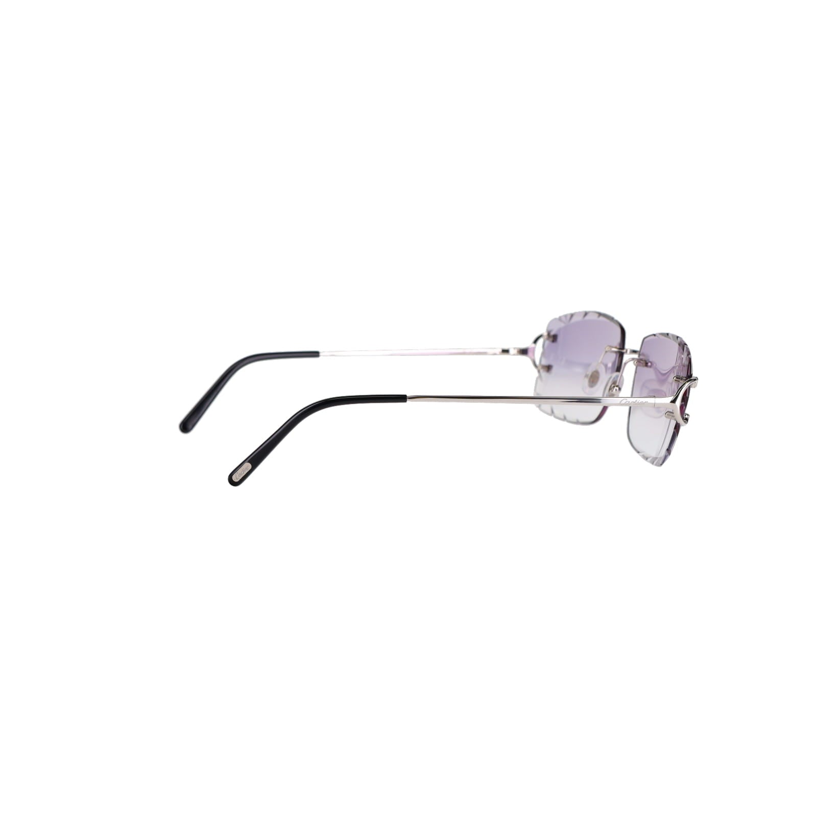 Cartier Custom Double C Diamond Cut Brooklyn Platinum Sunglasses by MEG