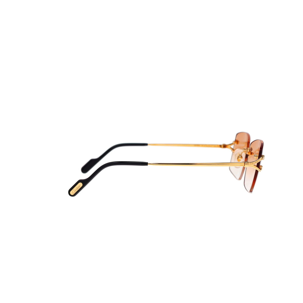 Cartier Custom Double C Godron Gold Brooklyn Sunglasses by MEG