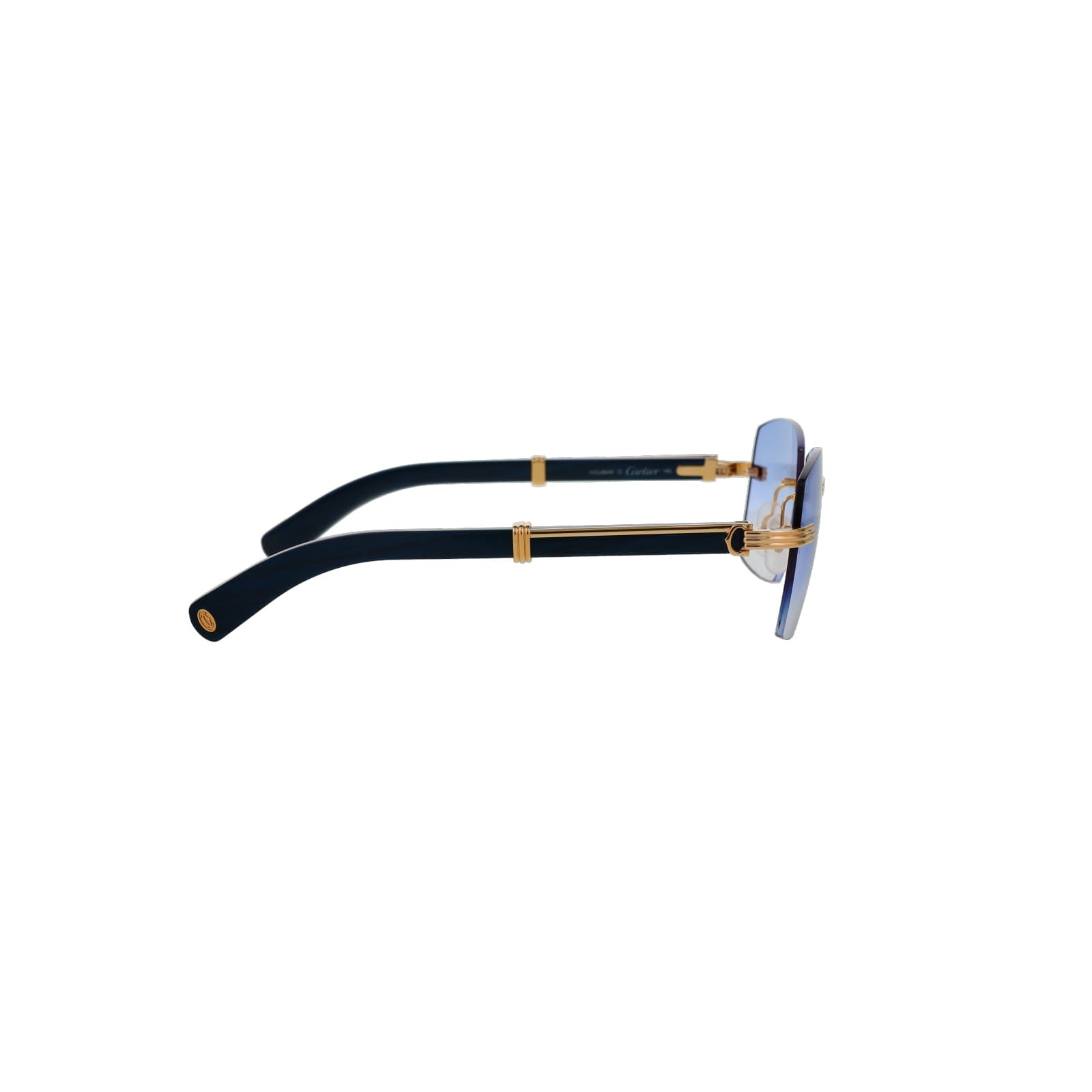 Cartier Custom Première Blue Wood Sunglasses by MEG