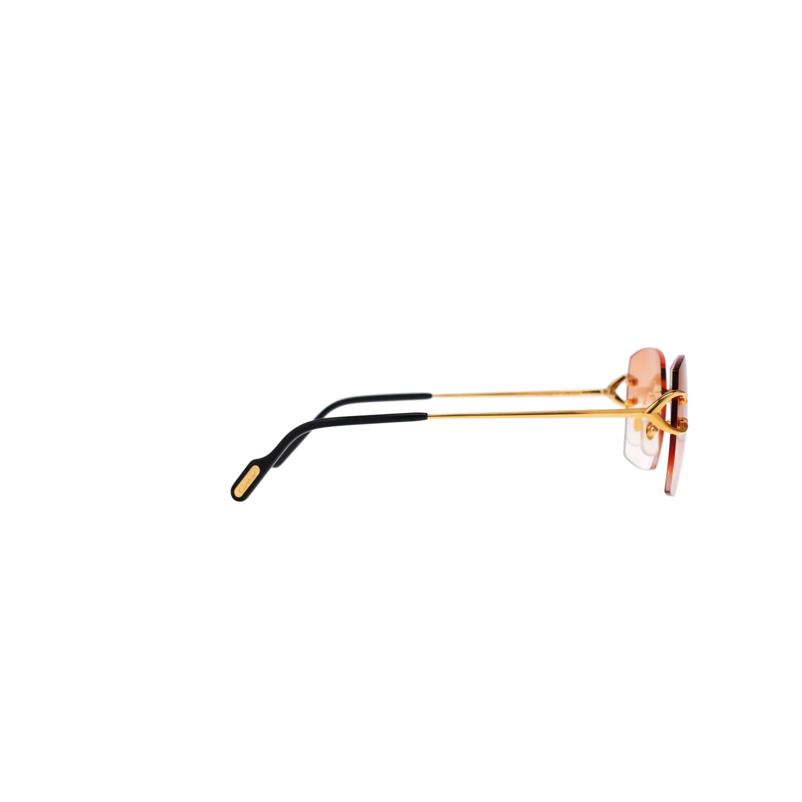 Cartier Custom Vintage Double C Mykonos Sunglasses Gold by MEG