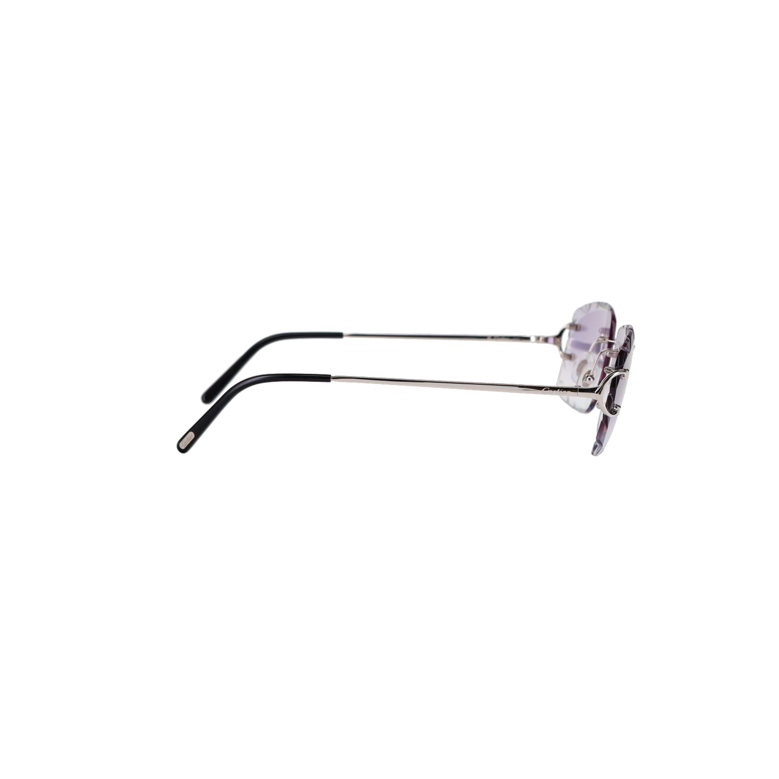 Cartier Custom Double C Diamond Cut Brooklyn Platinum Sunglasses by MEG