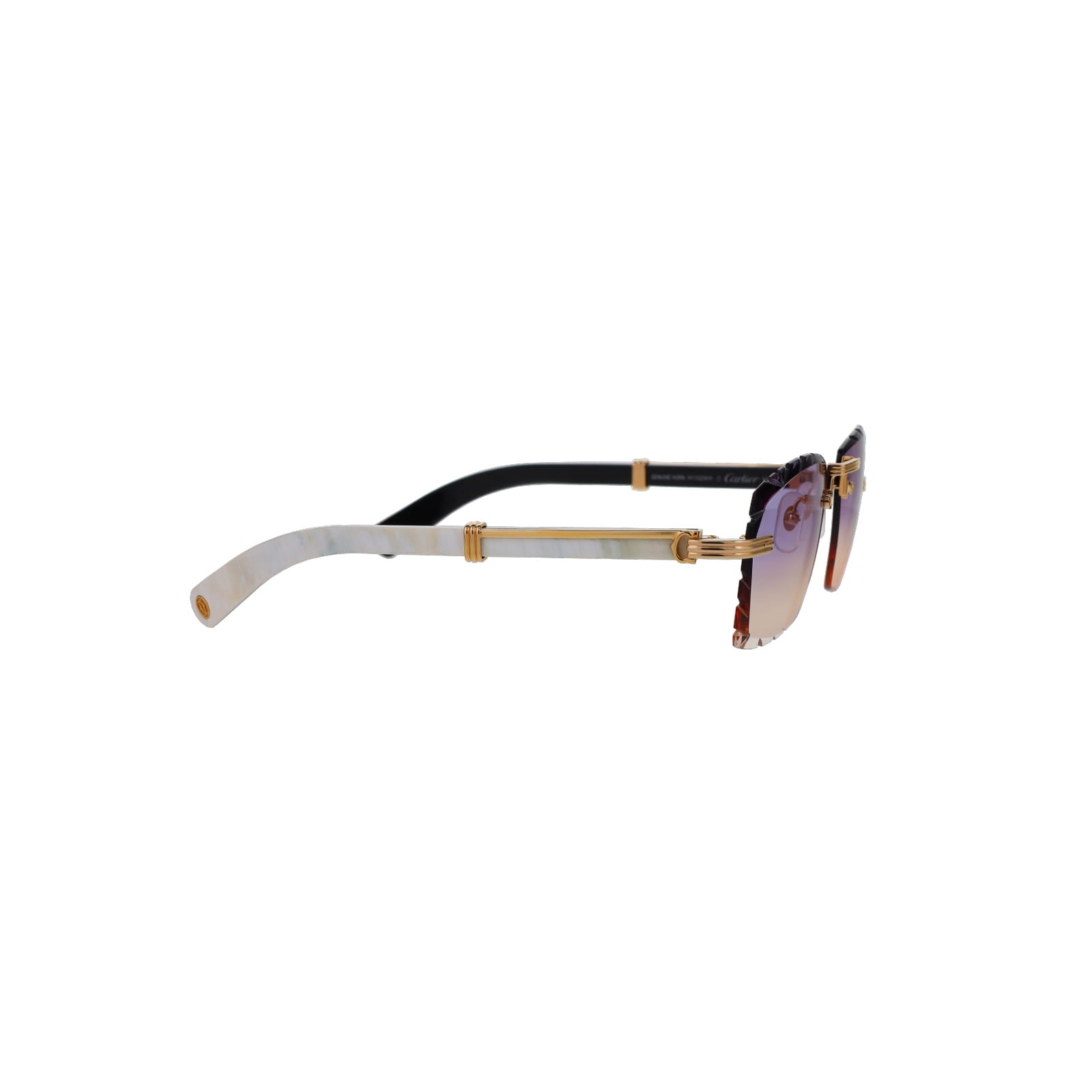 Cartier Custom Première de Cartier White Sunglasses by MEG