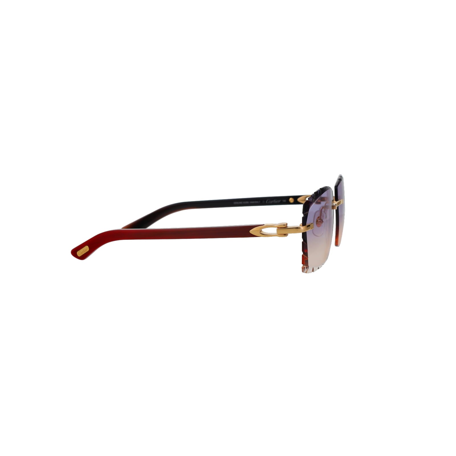 Cartier Custom C Décor Red Buffalo Horn Sunglasses by MEG