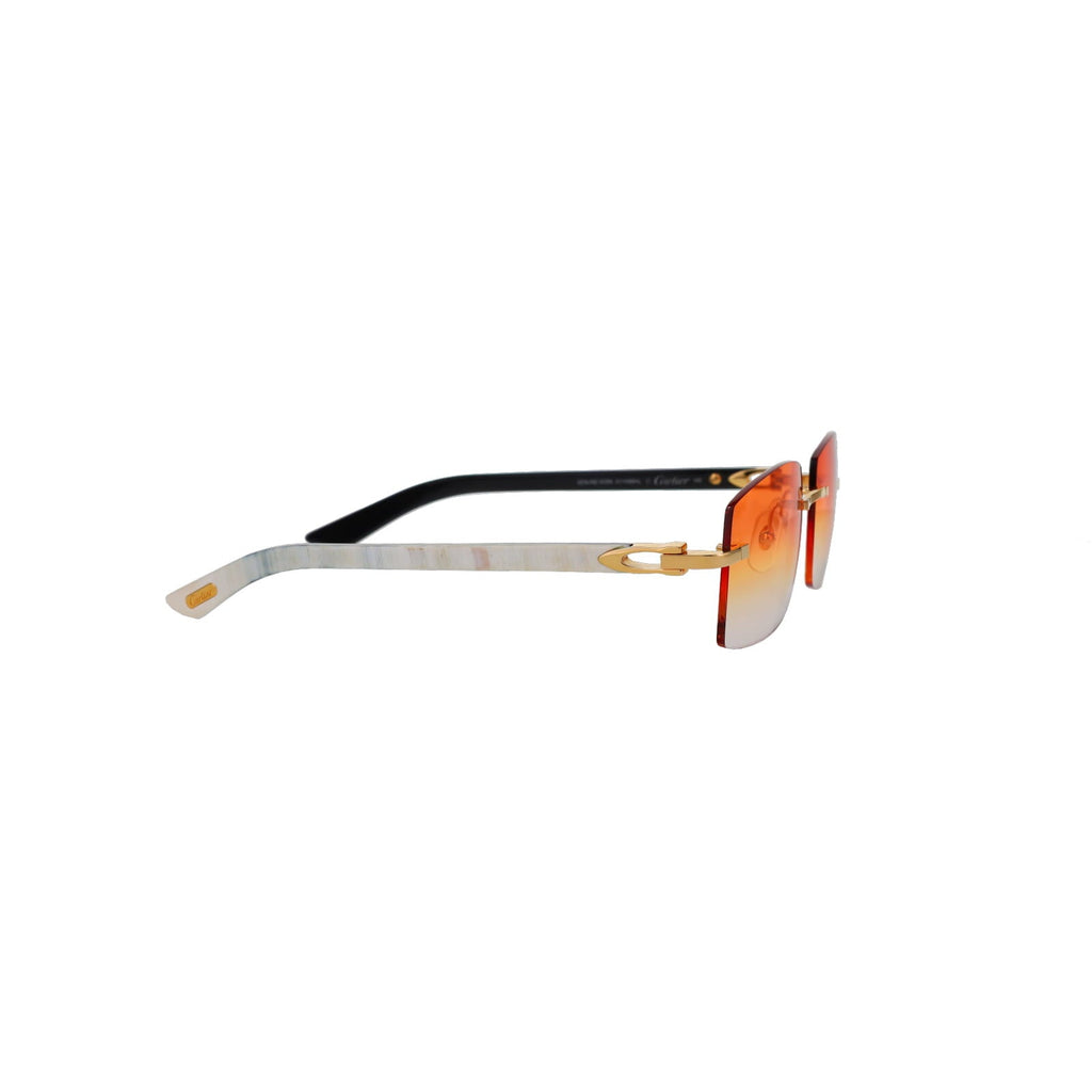 Cartier Custom C Décor White Buffalo Horn Sunglasses by MEG