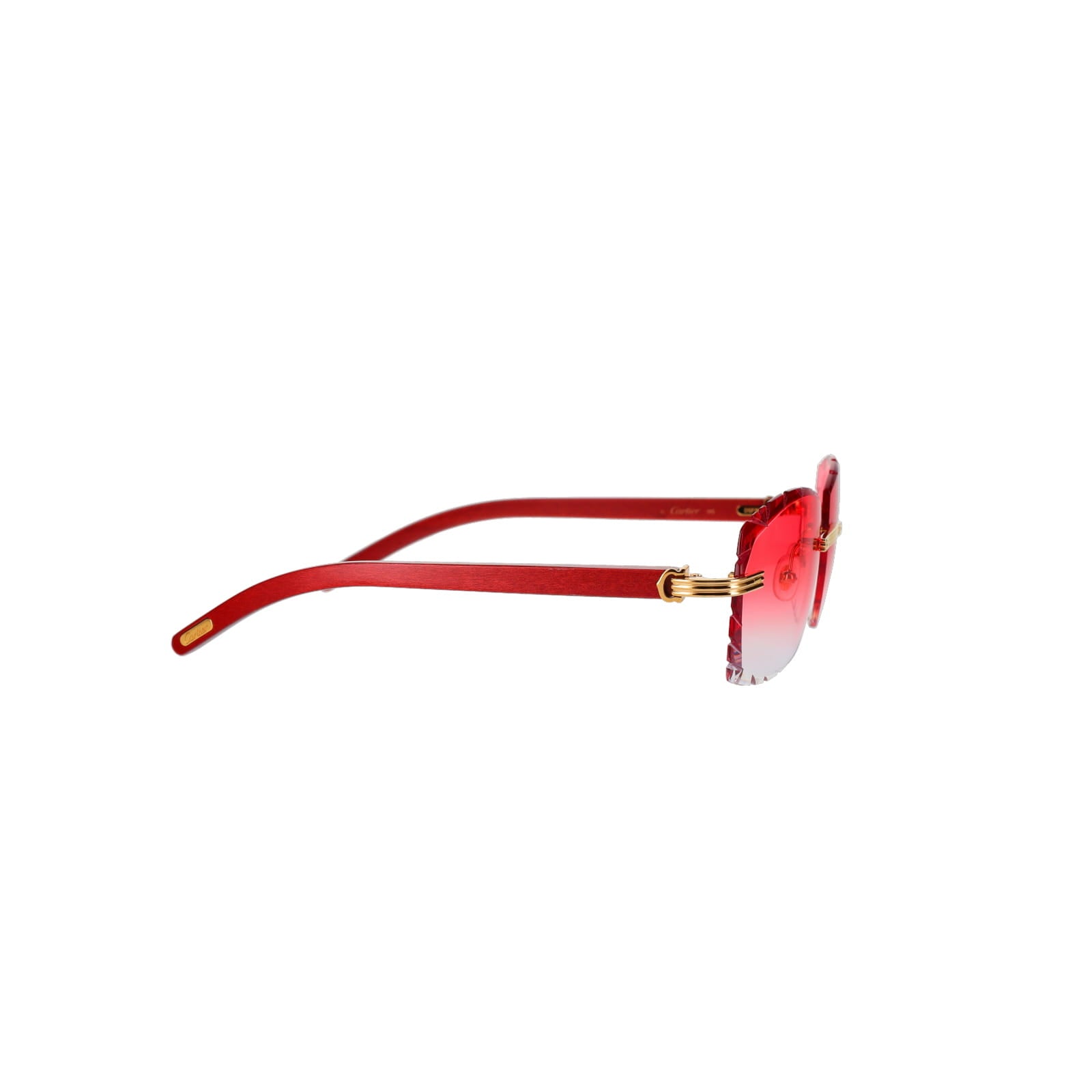 Cartier Custom Première C Horn and Wood Sunglasses by MEG