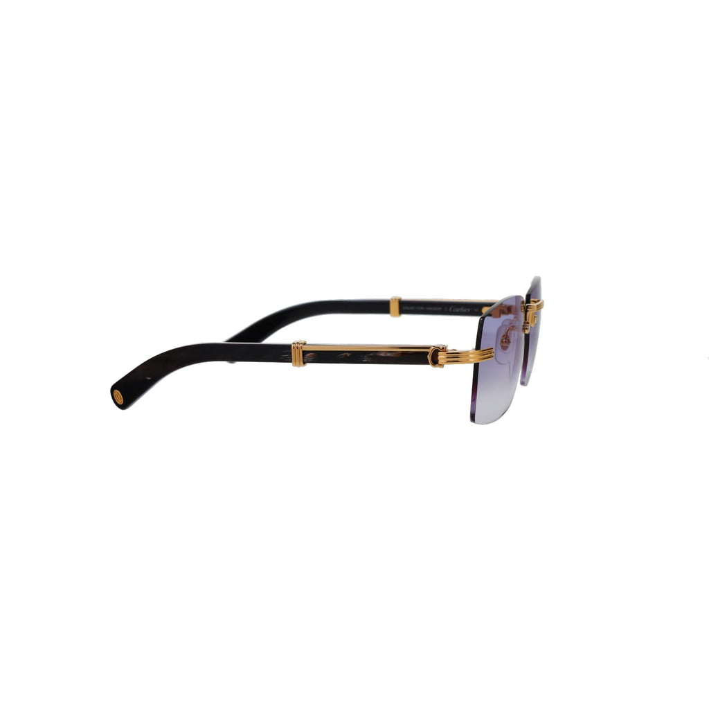 Cartier Custom Première de Cartier Black Sunglasses by MEG