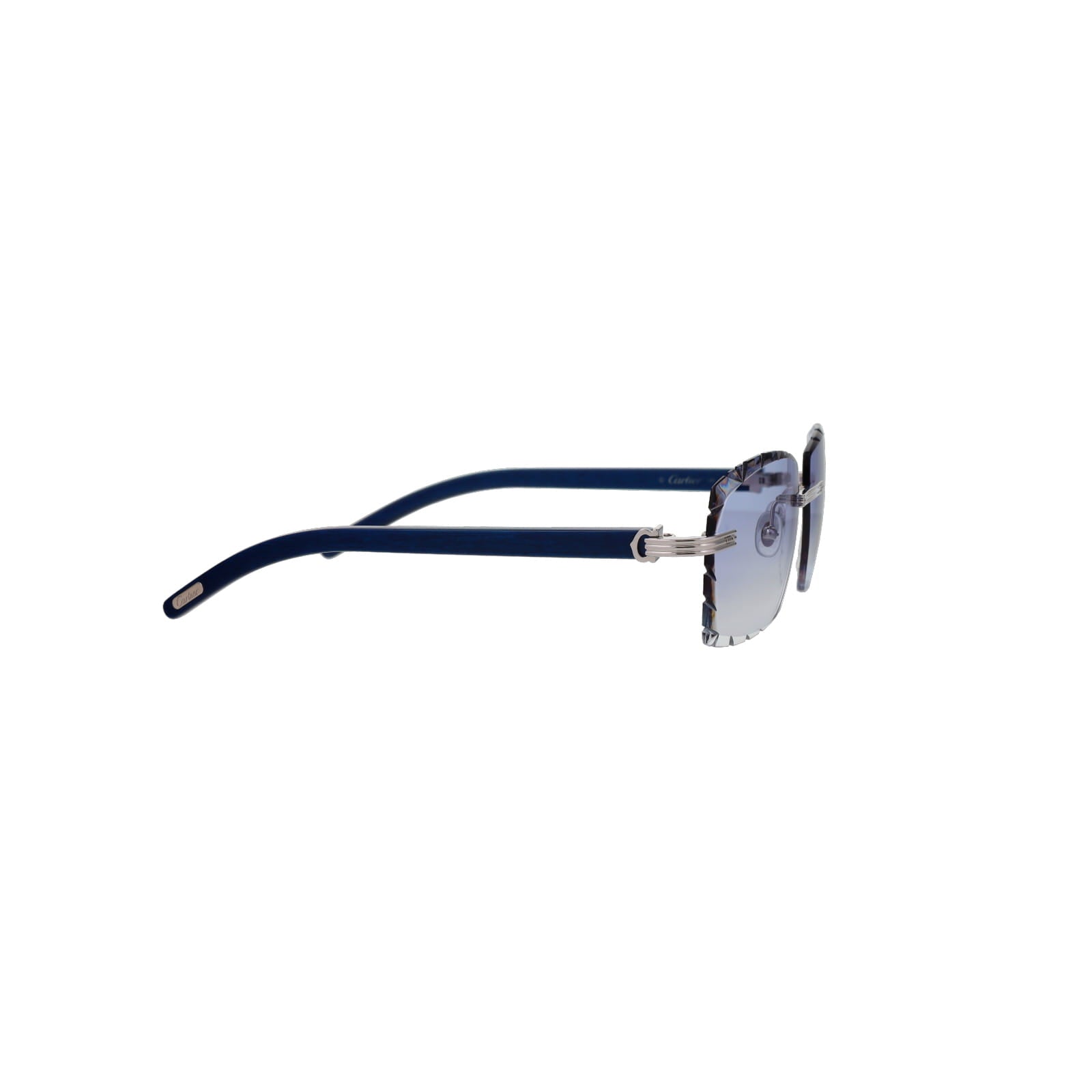 Cartier Custom Première C Horn and Wood Sunglasses by MEG