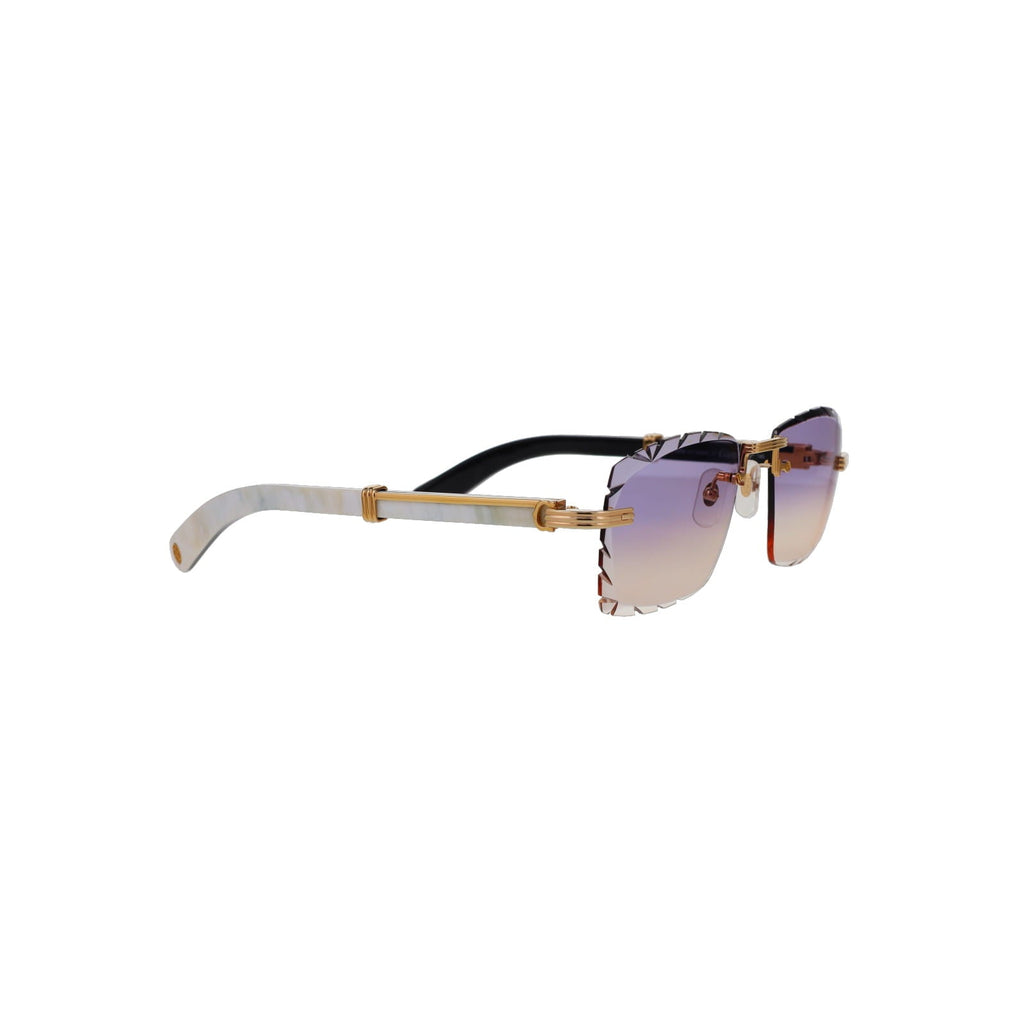 Cartier Custom Première de Cartier White Sunglasses by MEG