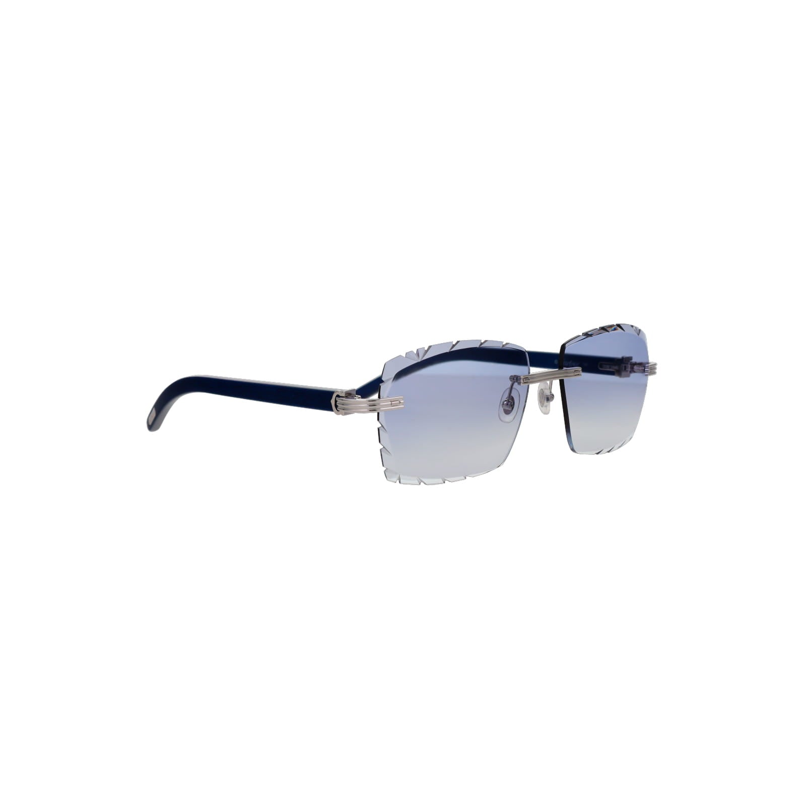 Cartier Custom Première C Horn and Wood Sunglasses by MEG