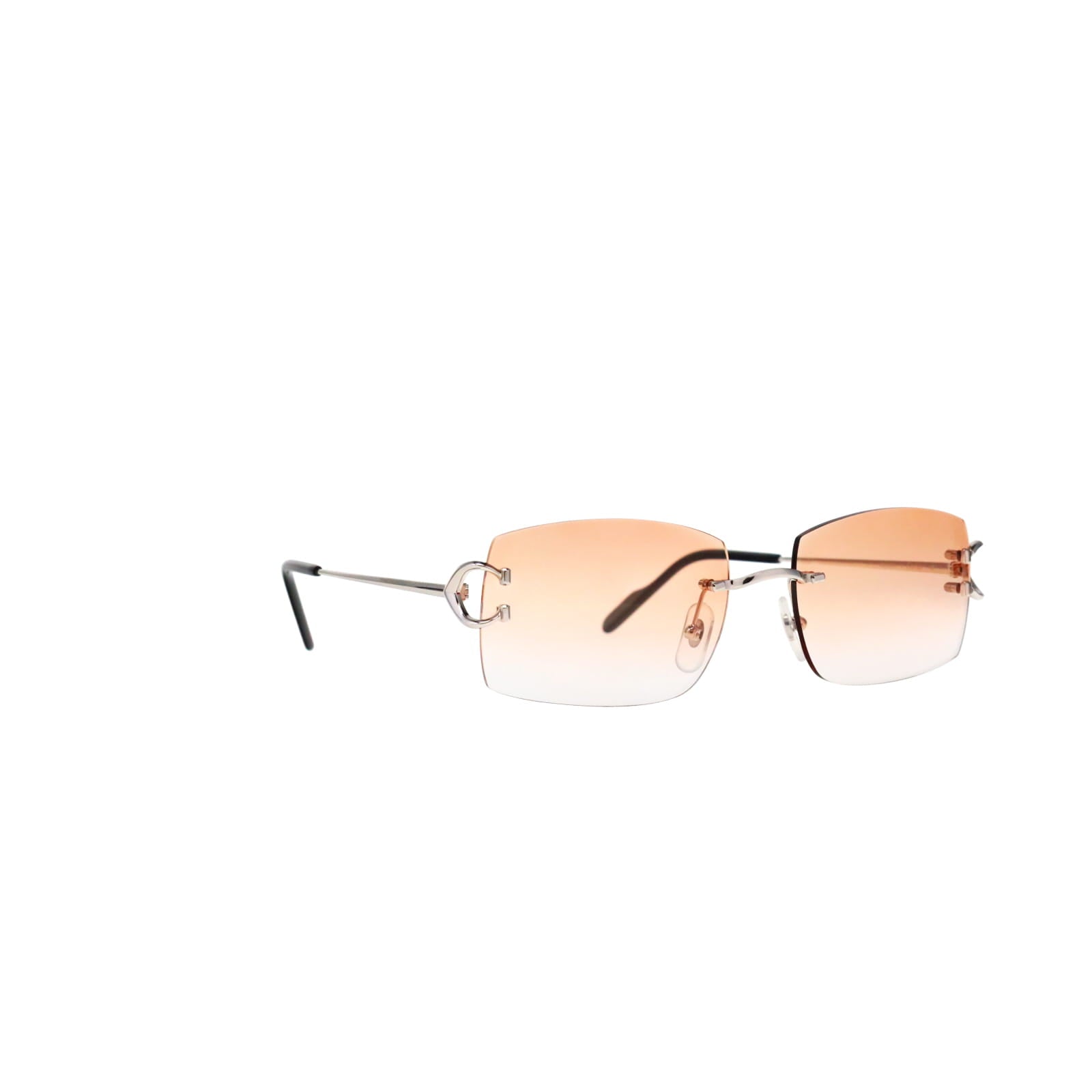 Cartier Custom Vintage Double C Brooklyn Platinum Sunglasses by MEG