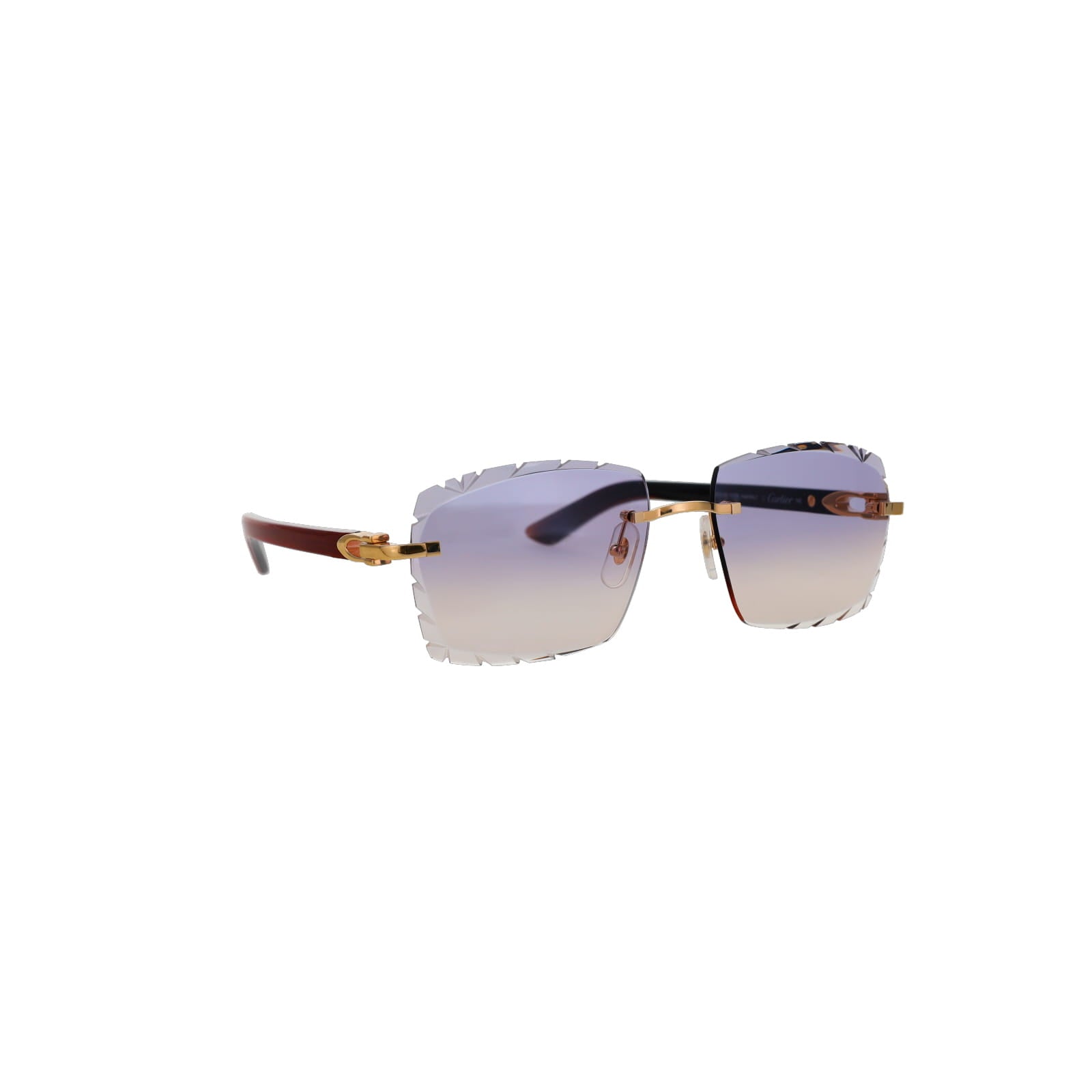 Cartier Custom C Décor Red Buffalo Horn Sunglasses by MEG