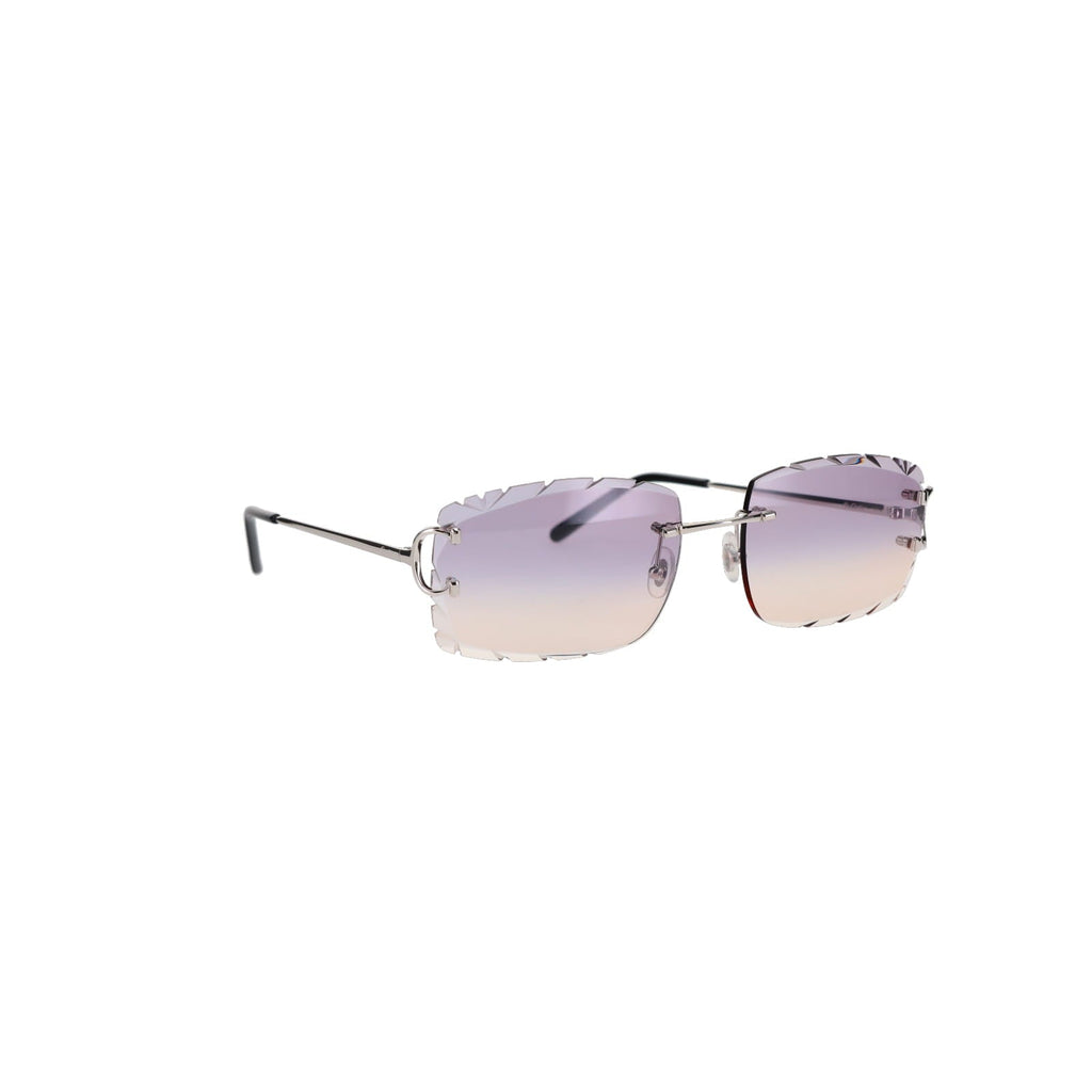 Cartier Custom Double C Diamond Cut Brooklyn Platinum Sunglasses by MEG