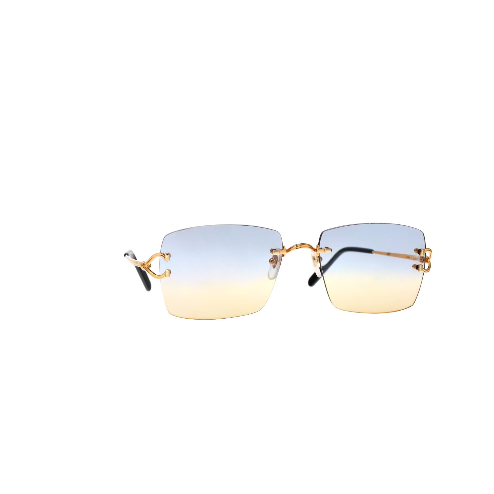 Cartier Custom Double C Godron Gold Mykonos Sunglasses by MEG