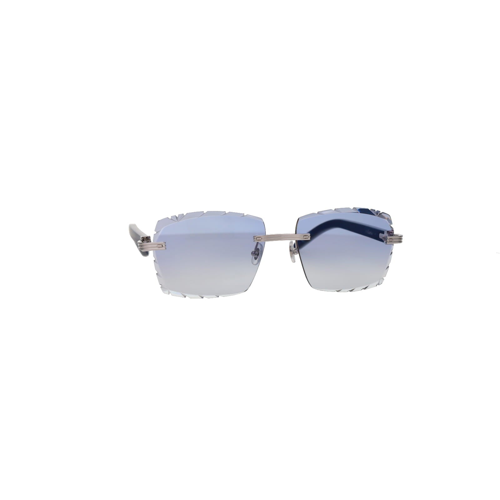 Cartier Custom Première C Horn and Wood Sunglasses by MEG