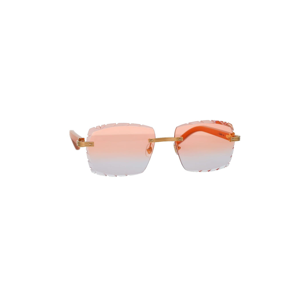 Cartier Custom Première C Horn and Wood Sunglasses by MEG