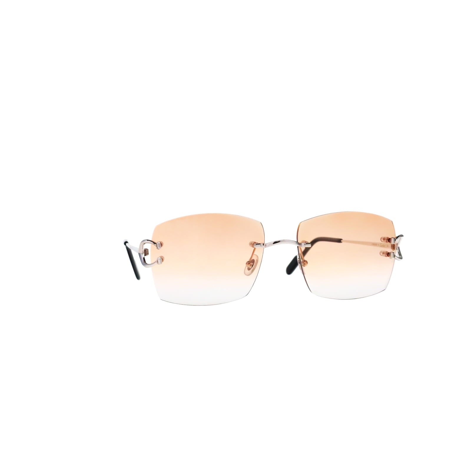 Cartier Custom Vintage Double C Mykonos Platinum Sunglasses by MEG