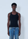 Jean Paul Gaultier Women Ribbed Tank Top With Metal Hardware