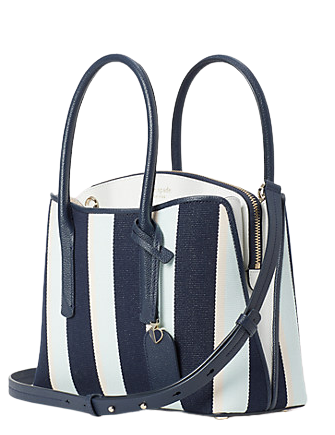 Kate Spade New York Margaux Canvas Stripe Medium Satchel