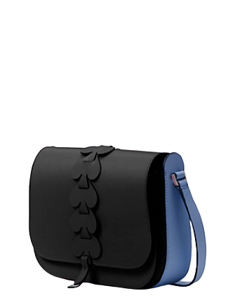 Kate Spade New York Nadine Woven Spade Medium Flap Shoulder Bag