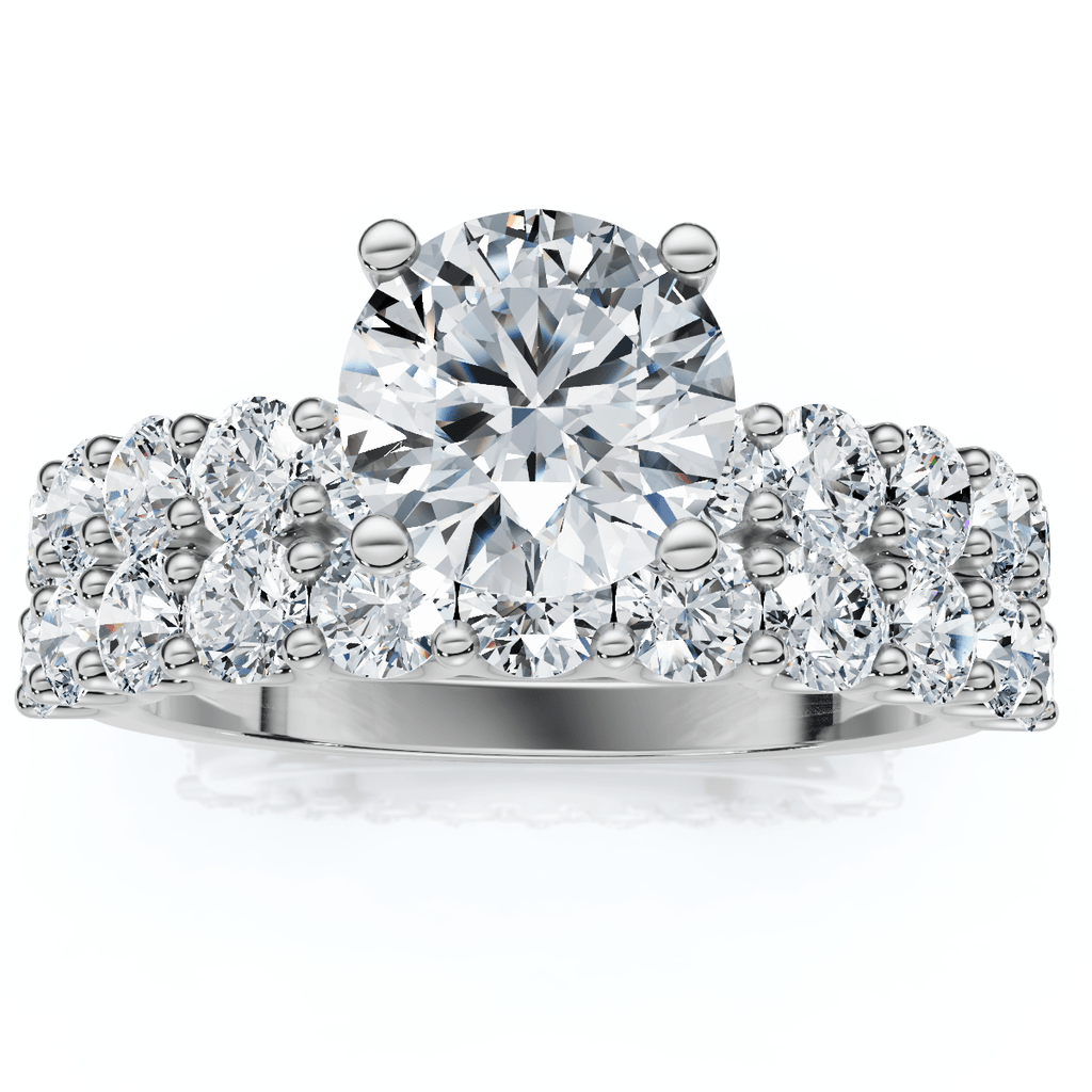 2 1/2Ct Celeste Diamond Engagement Ring Set 10K Gold Lab Grown