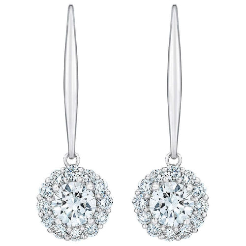 1Ct Diamond Floral Shape Studs Lab Grown Earrings White or Yellow Gold