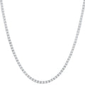 12Ct TW Lab Grown Diamond Tennis Necklace 14K White Gold 18"