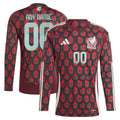 Mexico National Team 2026 Home Custom Long Sleeve Jersey - Burgundy