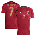 Kevin De Bruyne Belgium National Team 2026 Home Player Jersey - Burgundy