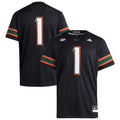 #1 Miami Hurricanes Premier Jersey - Black