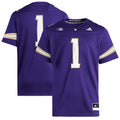 #1 Washington Huskies Premier Jersey - Purple