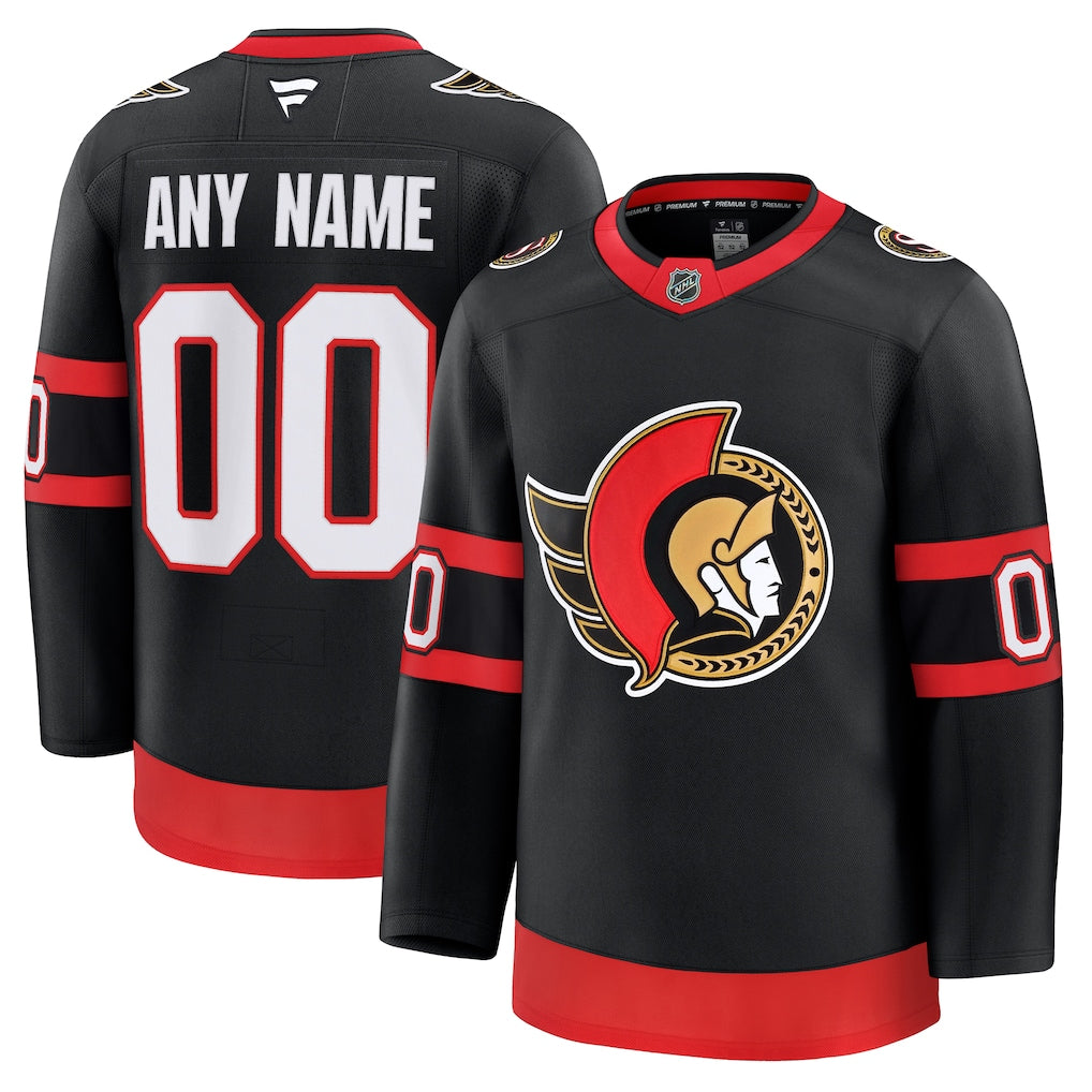 Ottawa Senators Home Premium Custom Jersey - Black