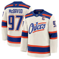 Connor McDavid Edmonton Oilers Alternate Premium Jersey - Light Beige