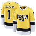 Jeremy Swayman Boston Bruins 2026 Stadium Series Premium Jersey - Gold