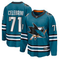 Macklin Celebrini San Jose Sharks Home Breakaway Jersey – Teal