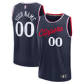 LA Clippers Fanatics Fast Break Custom Jersey - Icon Edition - Navy