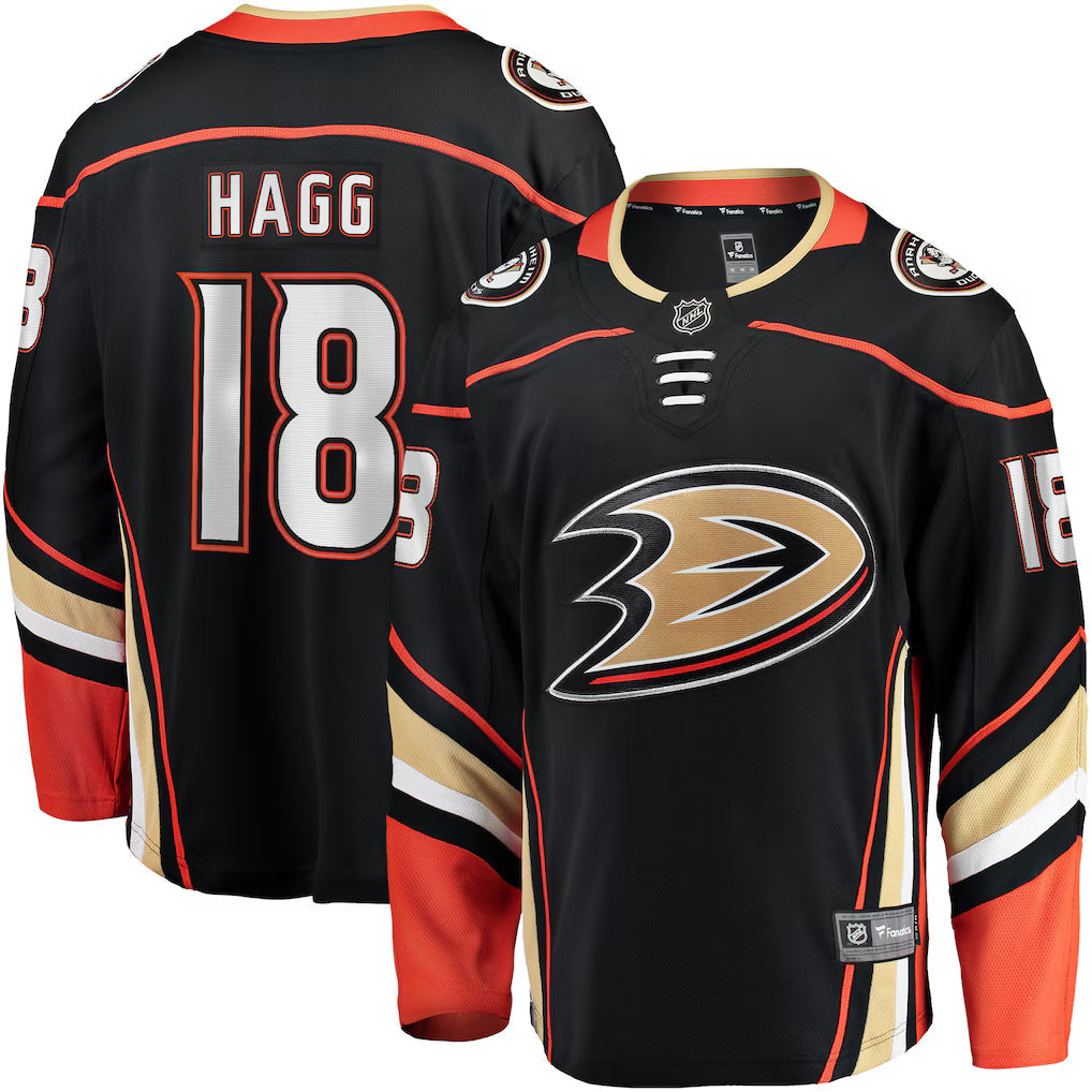 Robert Hagg Anaheim Ducks Home Breakaway Jersey - Black