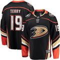 Troy Terry Anaheim Ducks Home Team Breakaway Player Jersey - Black