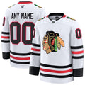 Chicago Blackhawks  Away Premium Custom Jersey - White